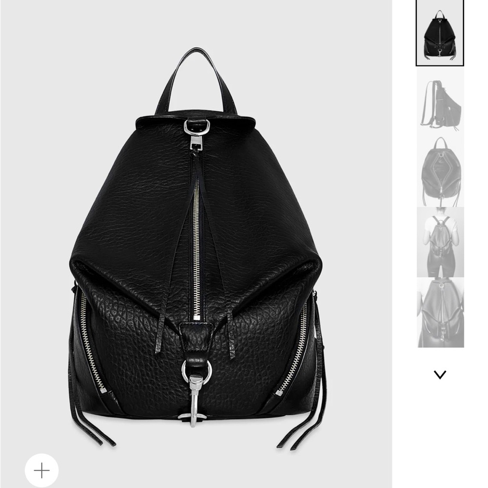 Rebecca Minkoff Black Leather Backpack